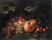 George Henry Hall Peaches, Grapes and Cherries oil painting